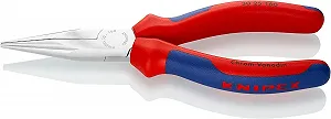 Длинногубцы KNIPEX 30 25 160 с комфортными ручками, хромированное покрытие, 160 мм - Фото 1