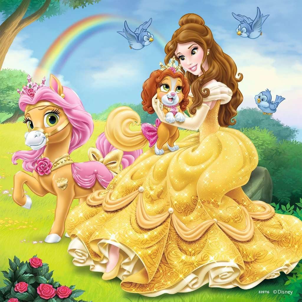 Детский пазл Ravensburger Disney Princess 09346 Belle, Cinderella And Raiponce 3 x 49 элементов от 5 лет, фото №5