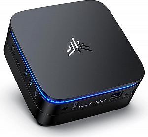 Міні ПК NiPoGi AK1 / Intel Celeron J3455 / RAM 6GB / SSD 128GB / 2 х HDMI / LAN / Wi-Fi 5 / Bluetooth 4.2 / Windows 11 / Black - Фото 1