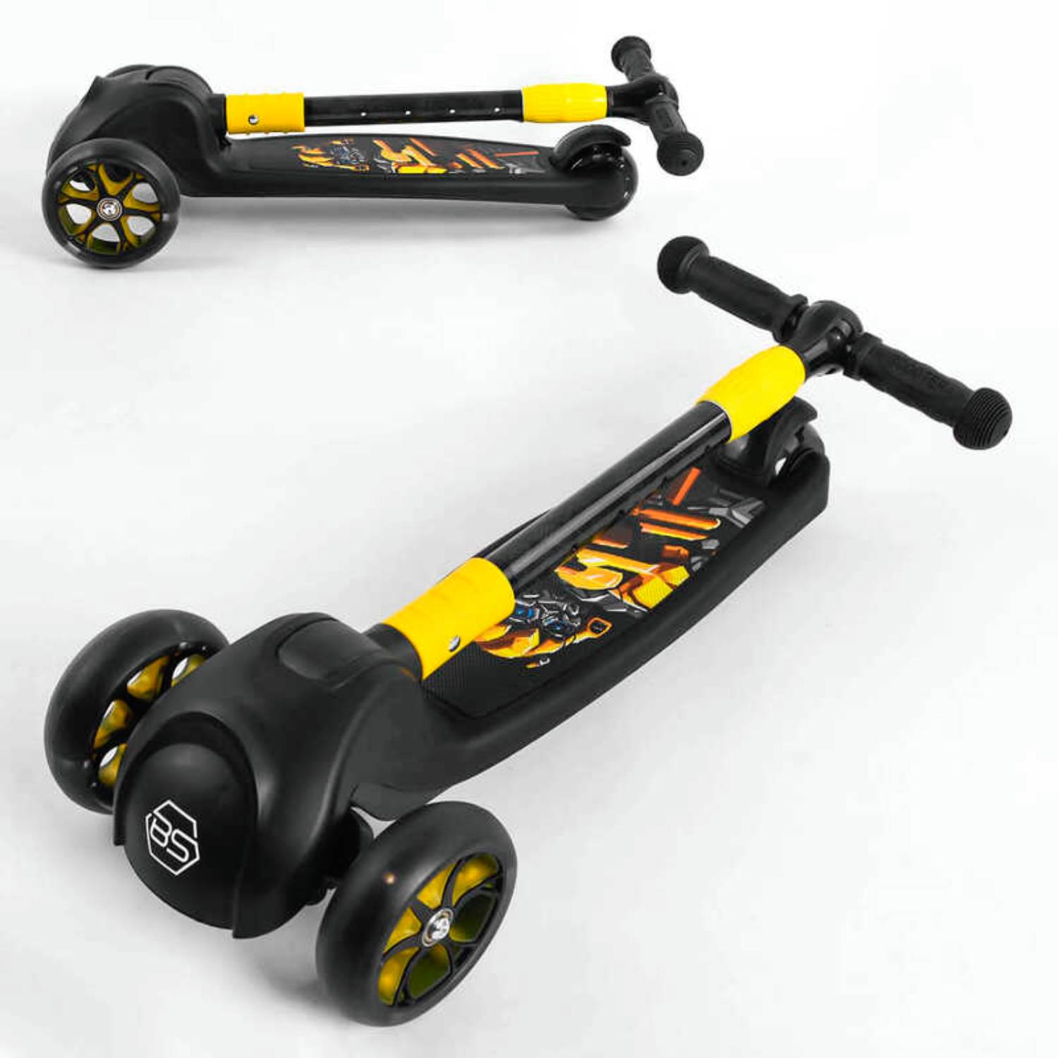 Самокат трьохколісний Best Scooter 3 колес PU з світлом 60 кг Multicolor 106834, фото №5