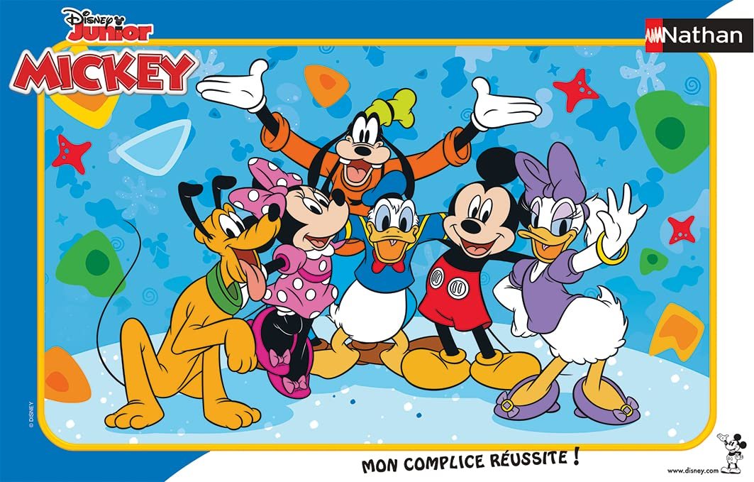 Пазл-рамка Nathan Disney Mickey Mouse Friends 15 элементов 86146, фото №1