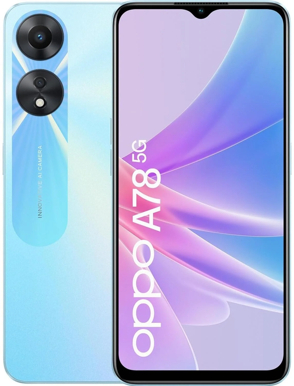 Смартфон Oppo A78 5G 128 ГБ 4 ГБ RAM Dual SIM Glowing Blue, фото №1