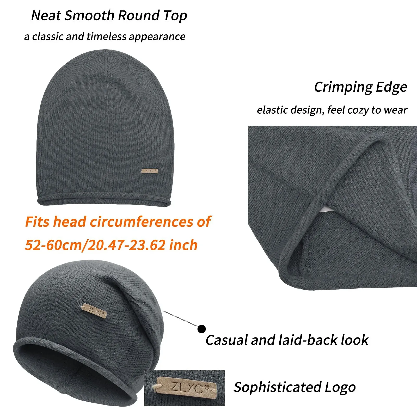 Шапка ZLYC Вязаная зимняя из шерсти и кашемира, фото №7 Шапка ZLYC Вязаная зимняя из шерсти и кашемира, фото №7