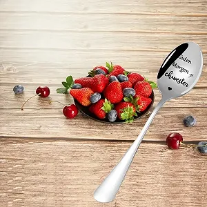 Ложка з нержавіючої сталі з гравіюванням Good Morning, Best Sister synthetic.ua - Фото 1