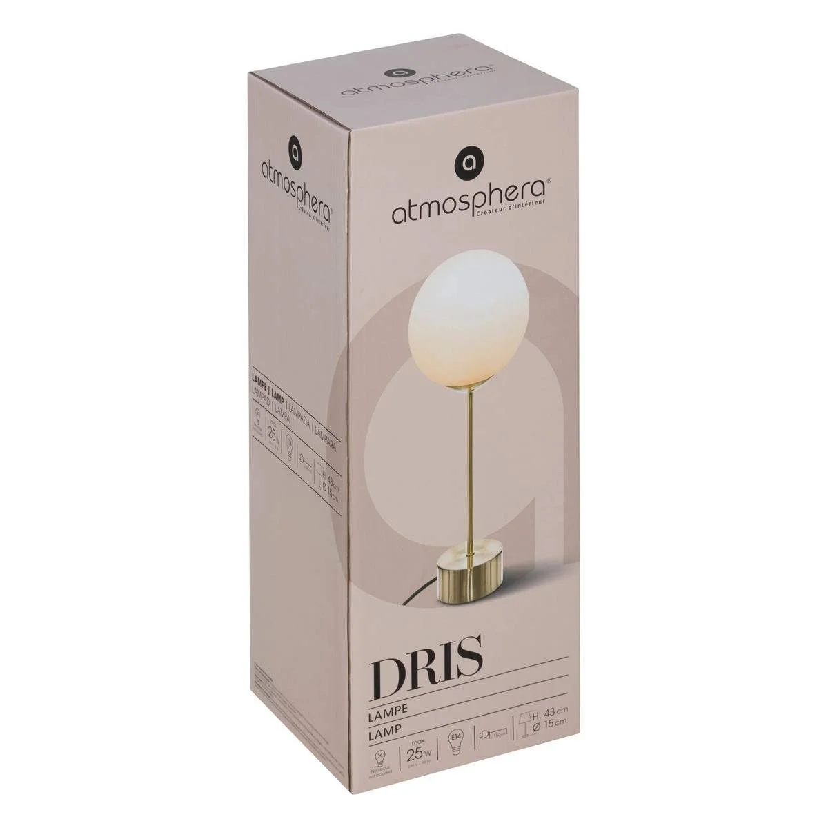 Настільна лампа Atmosphera Dris Ball 43 см, фото №3