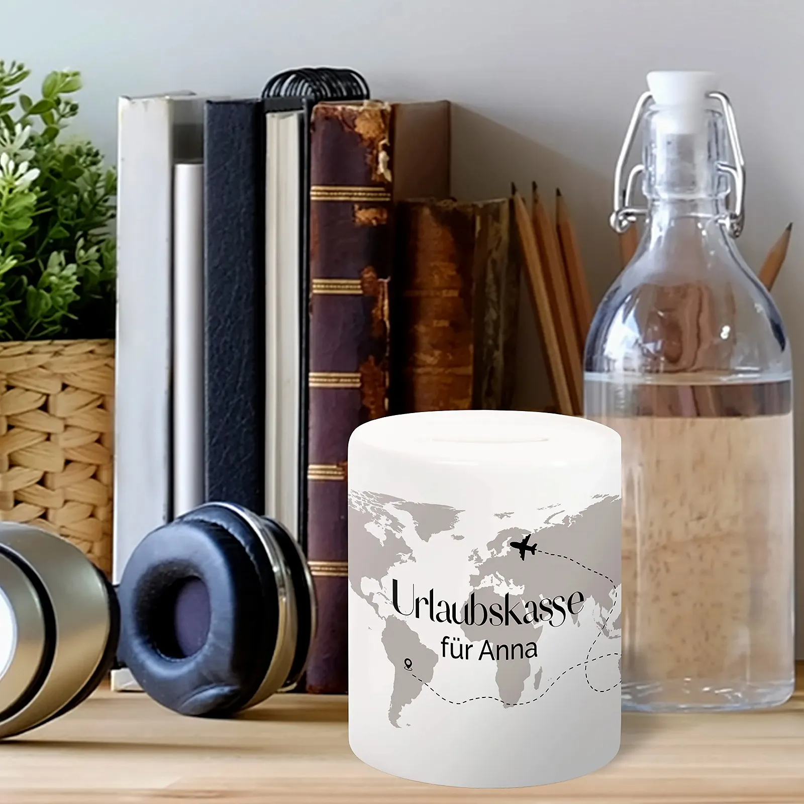 Скарбничка Holiday Fund World Map Керамічна, фото №6