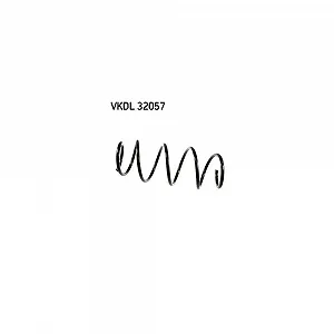 Пружина подвески SKF VKDL 32057 для FIAT, передняя ось - Фото 1