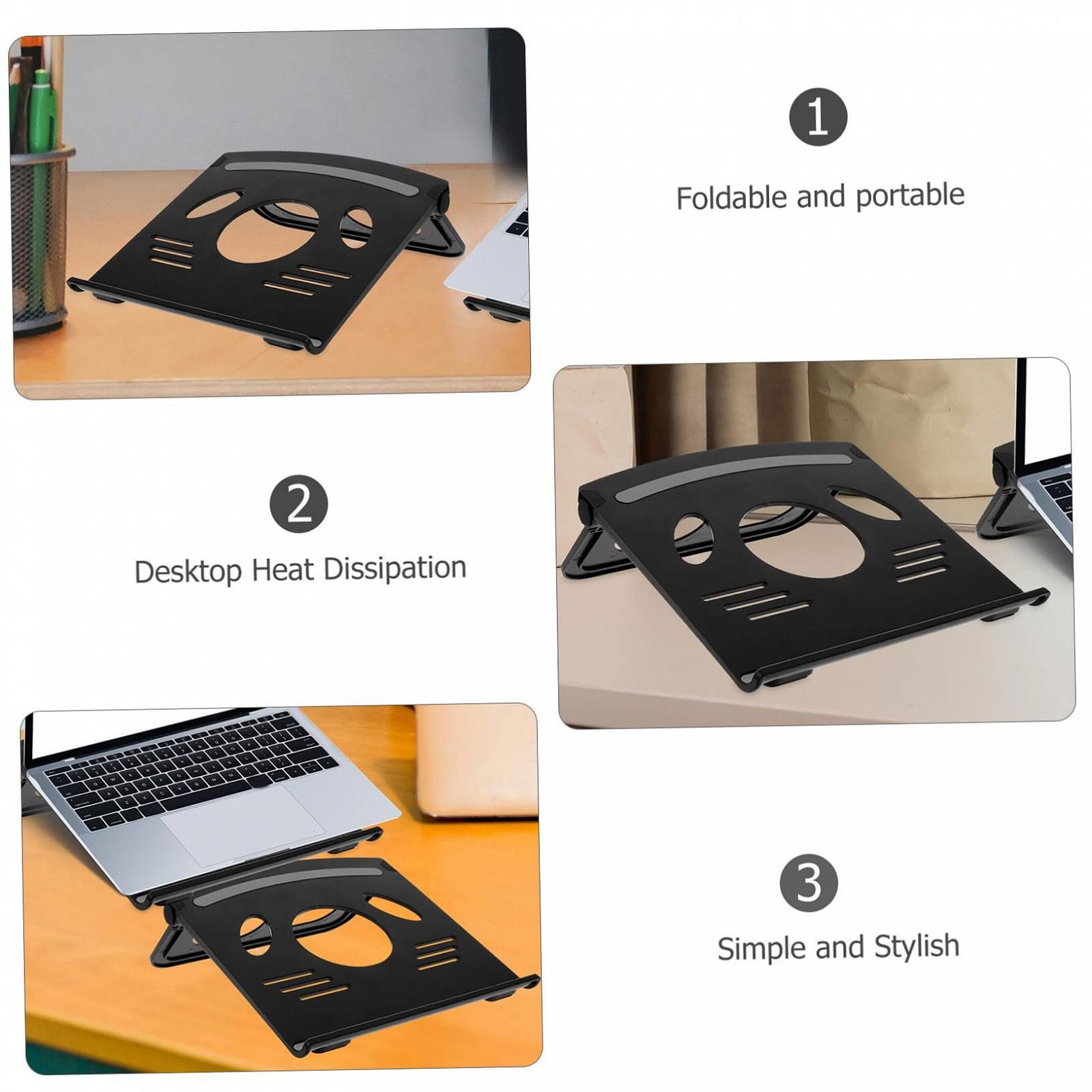 Підставка для ноутбука Toddmomy складана ABS і силікон з вентильованим дизайном для офісу та подорожей, сумісна з планшетами та ноутбуками, фото №3 Підставка для ноутбука Toddmomy складана ABS і силікон з вентильованим дизайном для офісу та подорожей, сумісна з планшетами та ноутбуками, фото №3