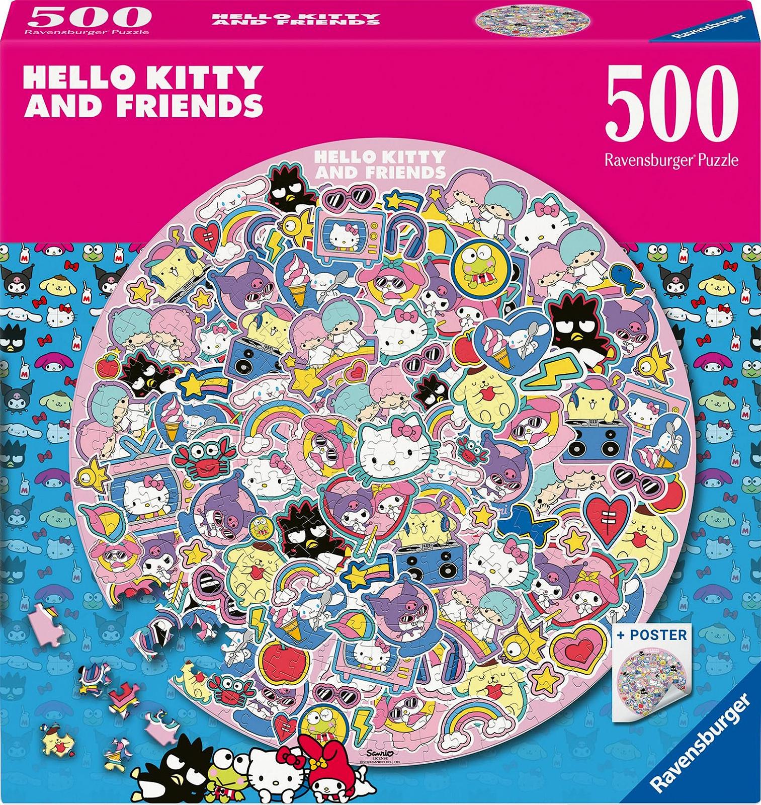 Круглый пазл Ravensburger Hello Kitty and Friends 500 элементов (12001391), фото №2