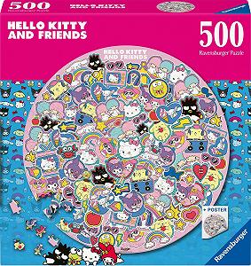 Круглый пазл Ravensburger Hello Kitty and Friends 500 элементов (12001391) synthetic.ua - Фото 1
