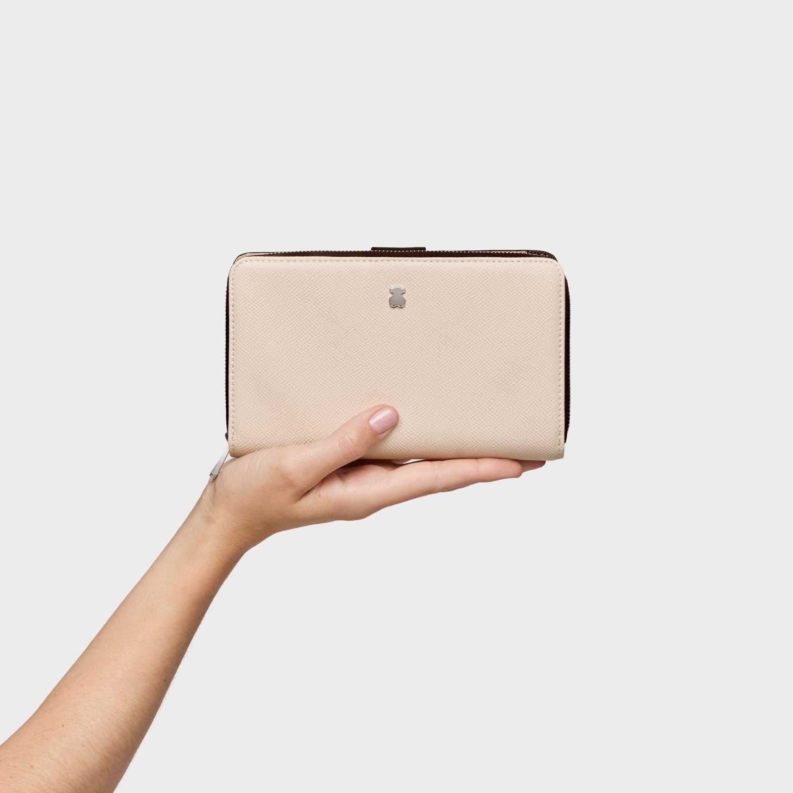 Кошелек TOUS New Dubai Saf Tri-Beige Mediana Бежевый, фото №6
