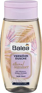 Набор Гель для душа Balea Golden Light с летним цветочным ароматом, уважает естественный баланс кожи (250 мл) + Гель для душа ETERNAL SUMMER с экстрактом цветов гибискуса (250 мл) 500 мл, набор из 2 штук synthetic.ua - Фото 1