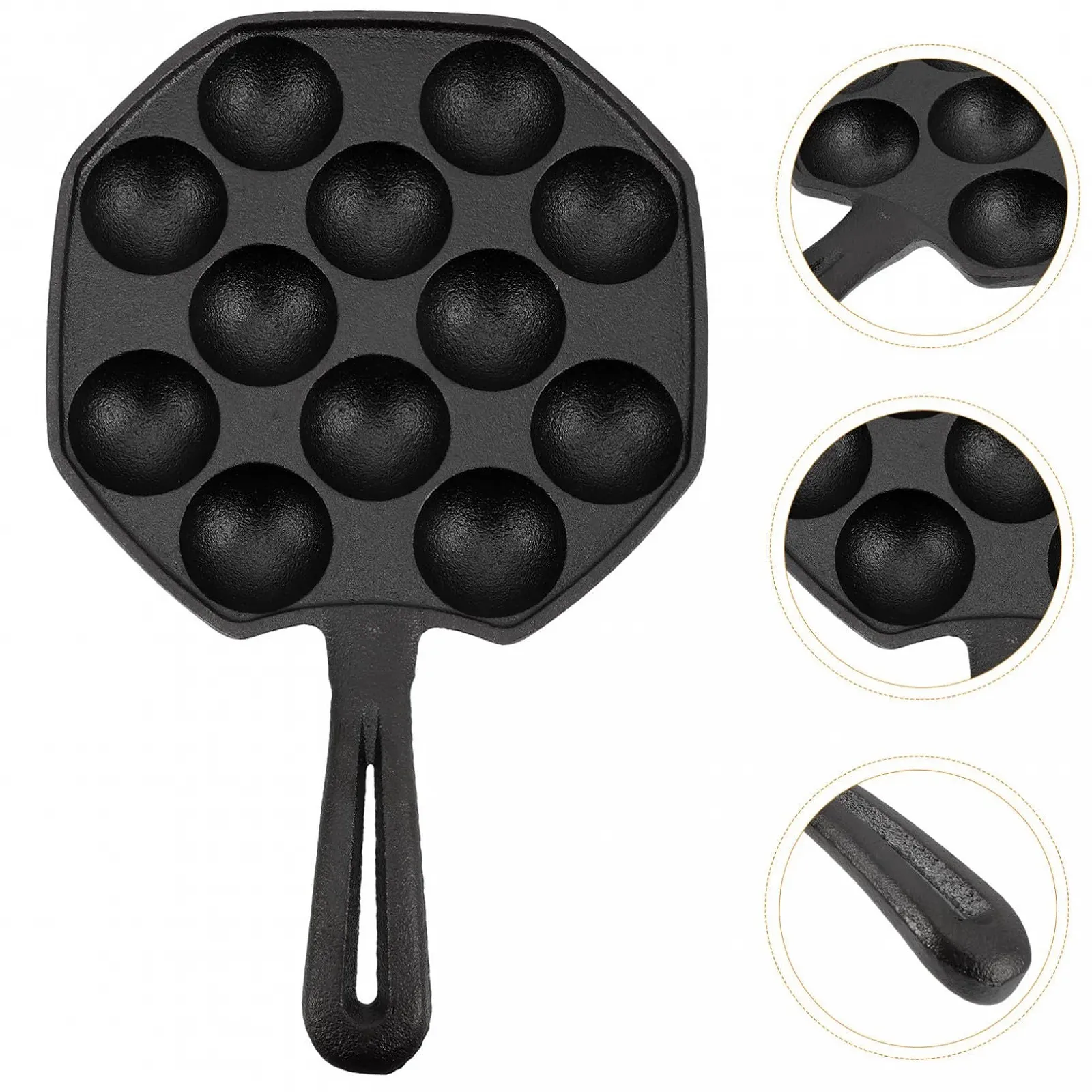 Форма для запекания улиток Cast Iron на 12 ячеек набор с аксессуарами чугунная, фото №3