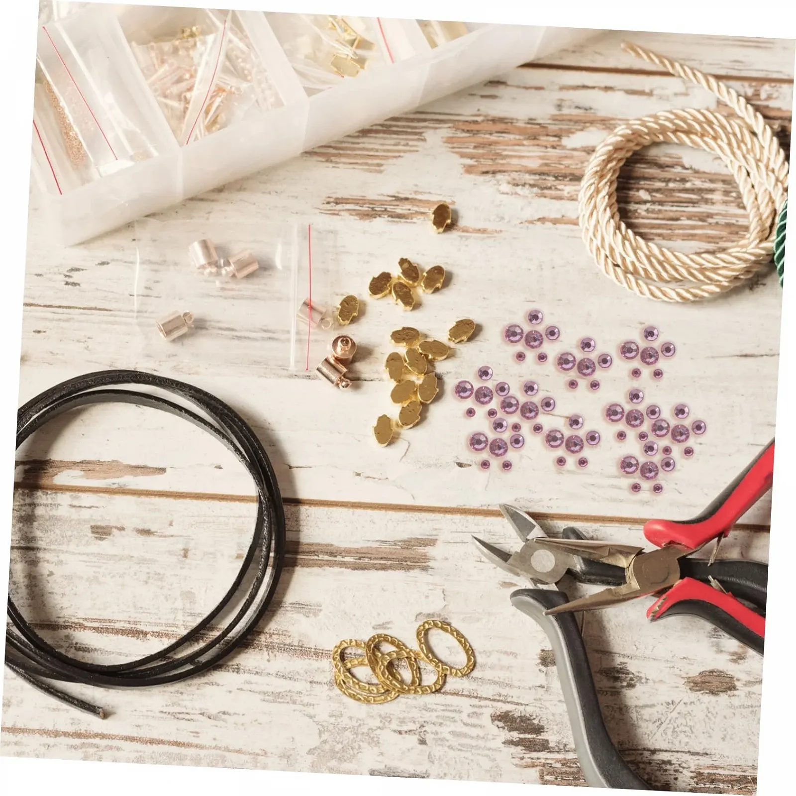 Наклейки зі Стразами Безімені Плоскі Акрилові Самоцвіти для Обличчя Ювелірні Вироби Вишневий Цвіт, фото №6