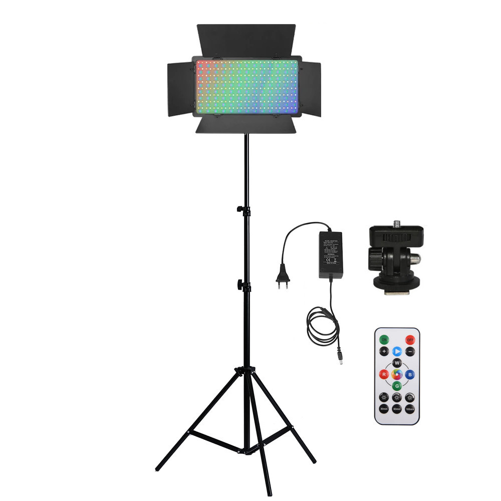 Панель світлодіодна RGB зі штативом 210см відеосвітло прямокутне 50Вт CRI 95 AC Prof U800 RGB-T, фото №1 Панель світлодіодна RGB зі штативом 210см відеосвітло прямокутне 50Вт CRI 95 AC Prof U800 RGB-T, фото №1