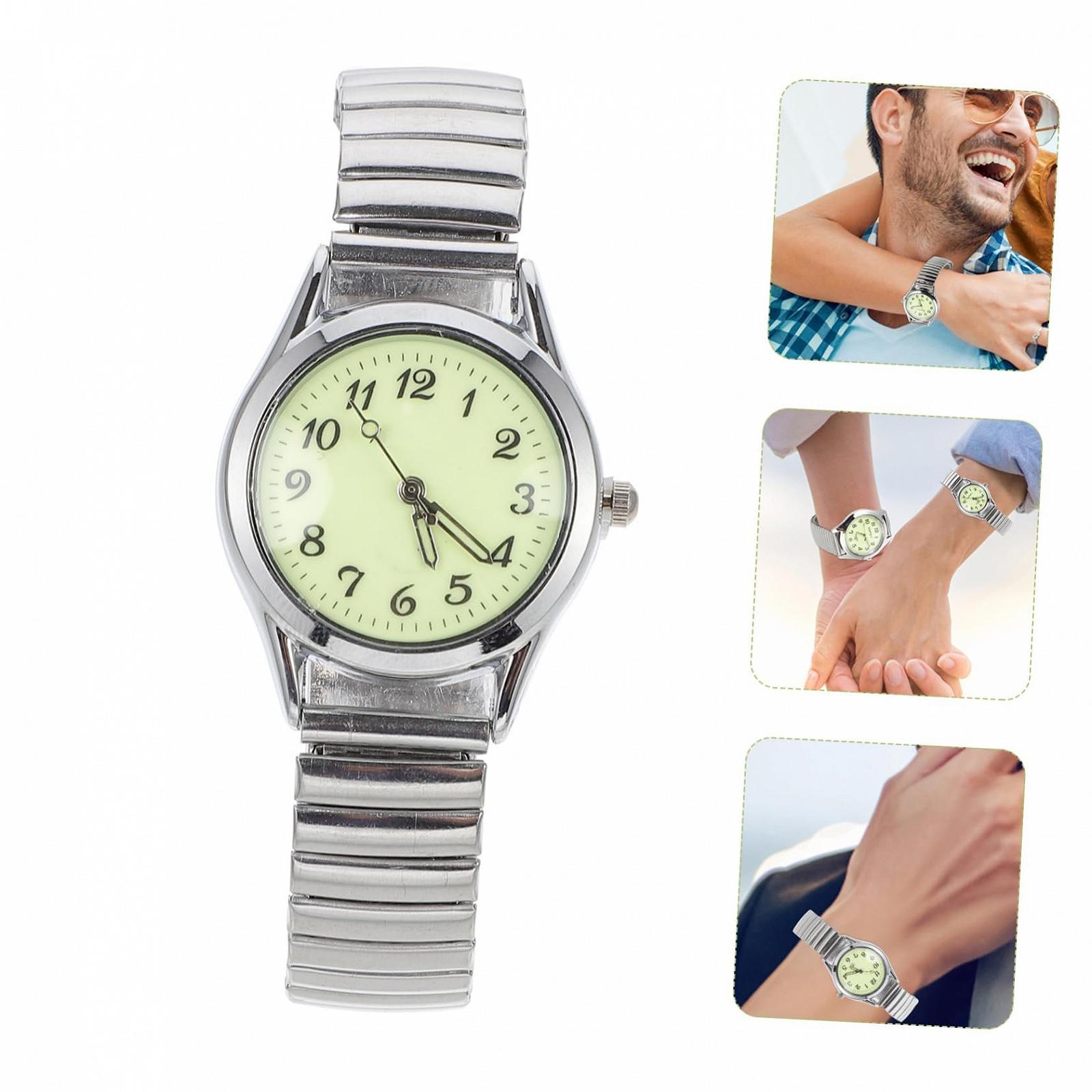 Цифровые наручные часы Beaupretty для пожилых людей, светящиеся, с резиновым ремешком, гипоаллергенные, удобные, серебристые, фото №9 Цифровые наручные часы Beaupretty для пожилых людей, светящиеся, с резиновым ремешком, гипоаллергенные, удобные, серебристые, фото №9