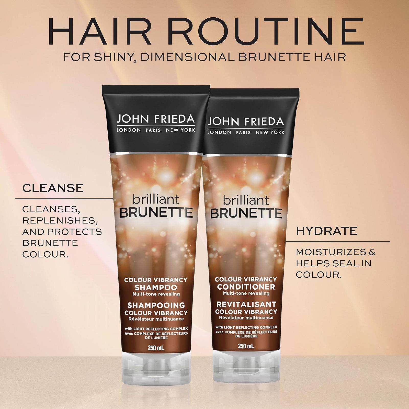 Кондиціонер John Frieda Brilliant Brunette Multi-Tone Revealing Moisturising для брюнеток, 250 мл, фото №5