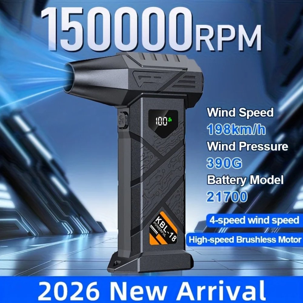 Турбовентилятор Violent KBL-18 Turbo Jet Fan 150000 RPM Black, фото №1