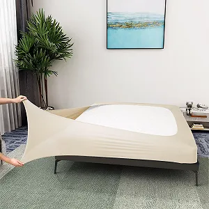 Наматрацник ALYVIA SPRING Full/Full XL Бежевий Мікрофібра Спандекс - Фото 1