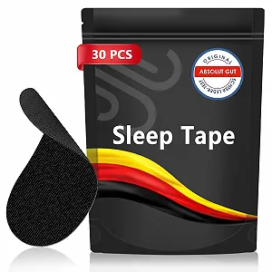 Полоски для рта для сна (30 шт. в упаковке), Средство от храпа, Улучшает сон и дыхание - Фото 1