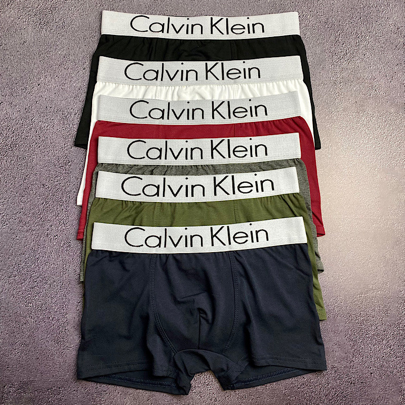 Набор мужских трусов боксеров Calvin Klein 3 штуки стильные трусы боксеры кельвин кляйн в подарочной коробке, фото №9