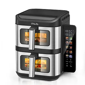 Мультипечь с двойной корзиной 11L (5.5L + 5.5L) 2800W 12 режимов Цветной экран Смотровое окно - Фото 1