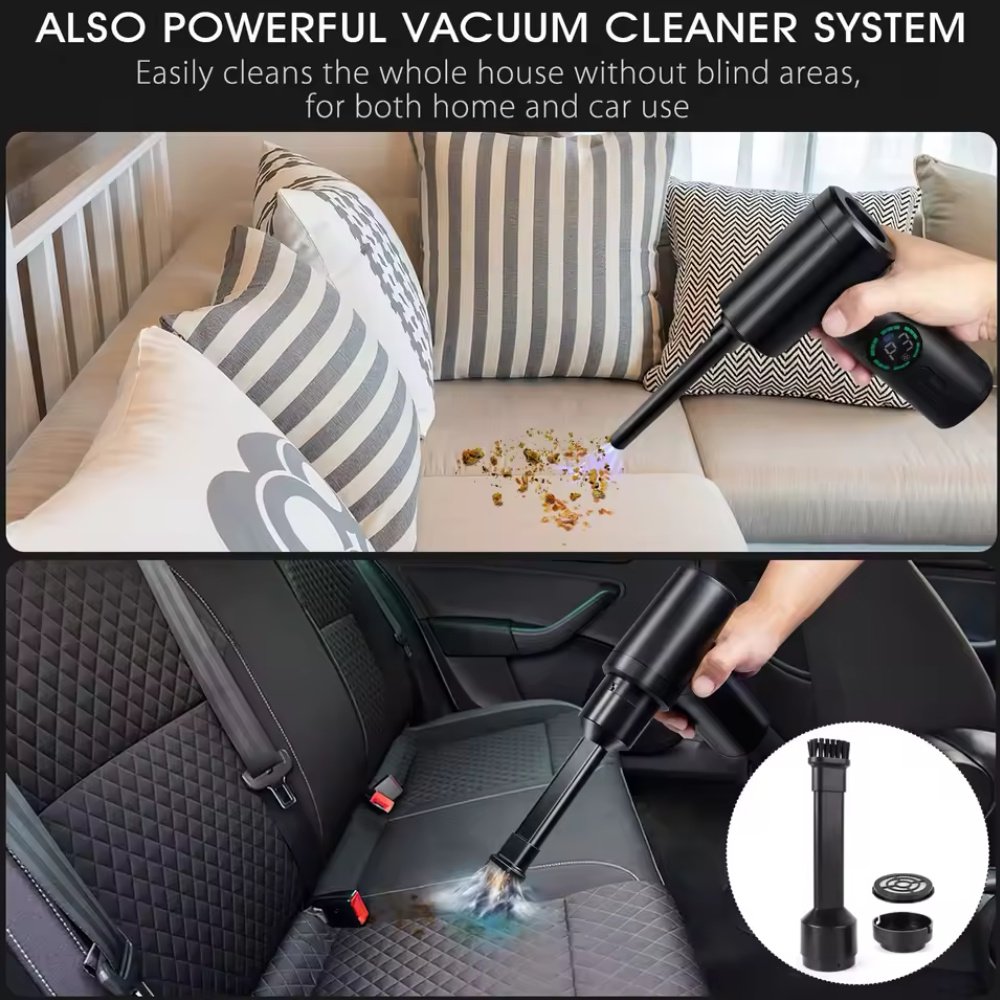 Портативний турбовентилятор Onvian Wireless Air Duster CF01 50000 RPM Black, фото №8