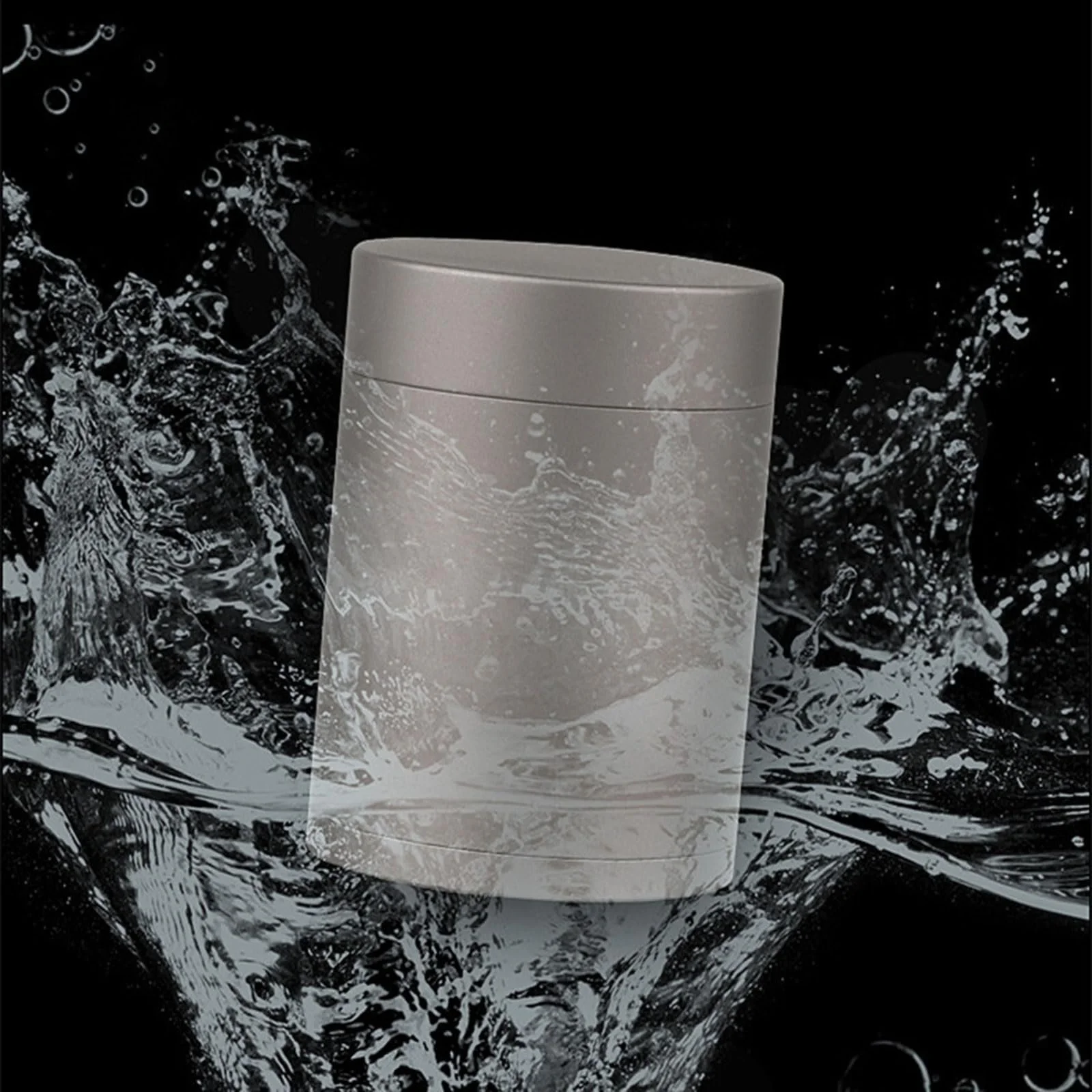 Контейнер YPBEW Круглий герметичний зі сплаву, водонепроникна пляшка, портативний, пилозахисний, фото №5