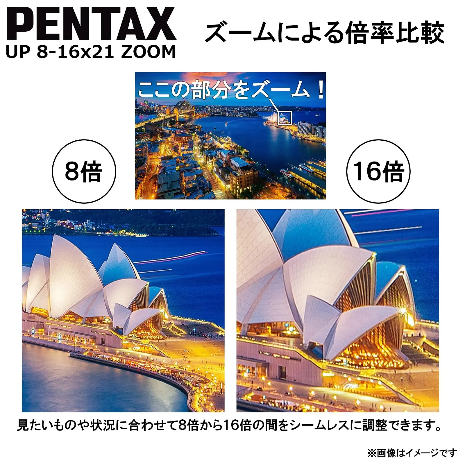 Бінокль Pentax UP 8-16x21 Зелений, фото №4