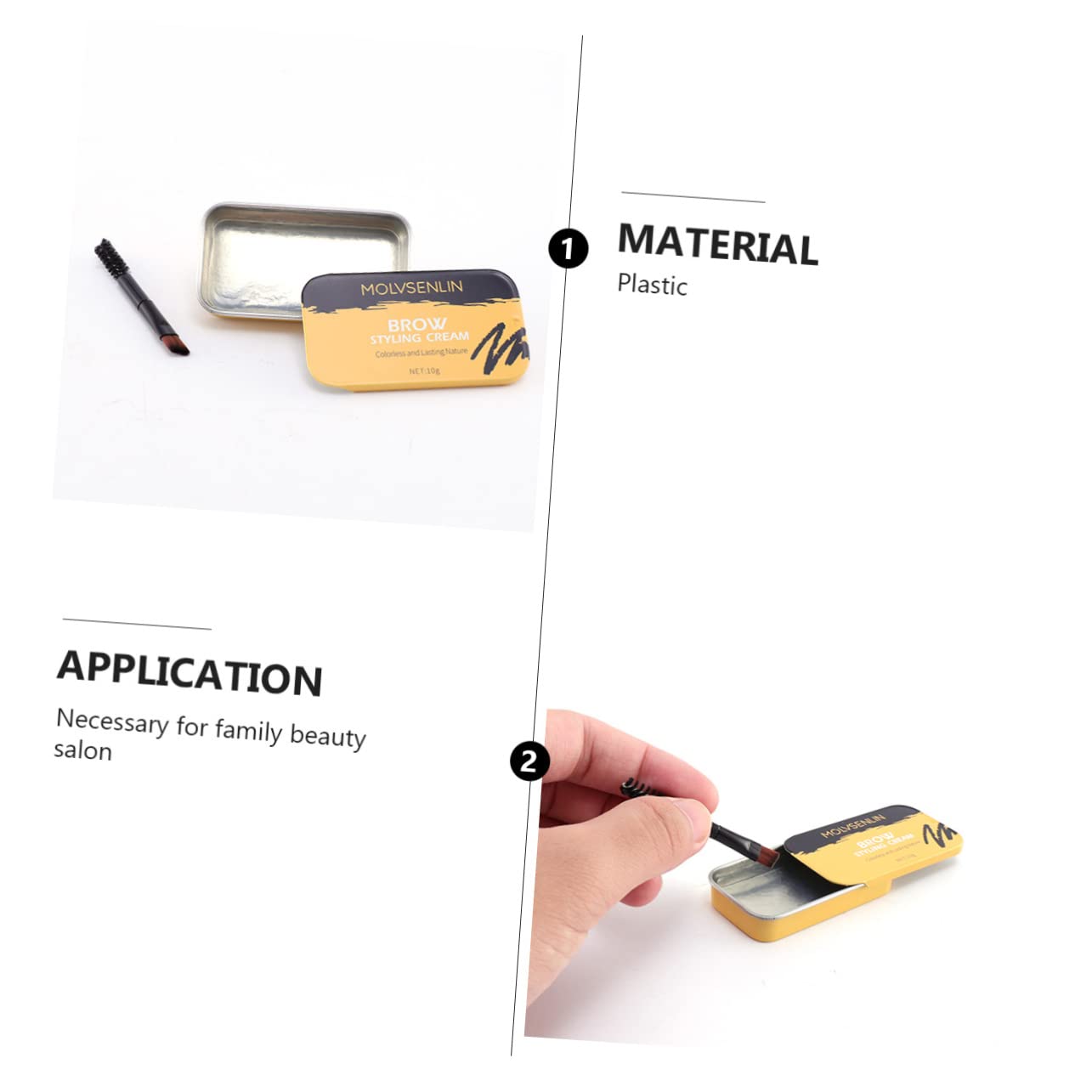 Набір MERRYHAPY Styling Cream для брів, фото №4 Набір MERRYHAPY Styling Cream для брів, фото №4