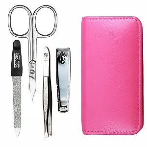 Купити Набір для манікюру 4-предметний дорожній футляр Рожевий - Фото 1 Набір для манікюру 4-предметний дорожній футляр Рожевий - Фото 1