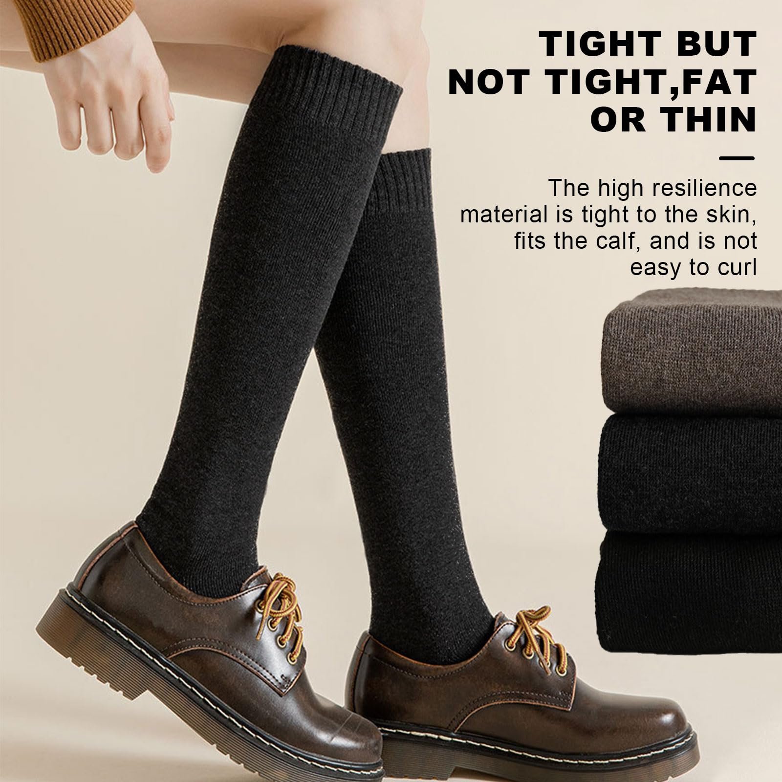 2 пары женских вязаных носков, фото №4