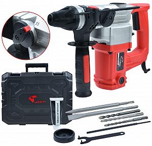 Перфоратор Rexxer Professional Set 800 W Скорость 800 об/мин Диаметр сверления 26 мм Демонтажный молоток 4 Дж Перфоратор с кейсом, SDS сверлом и аксессуарами - Фото 1