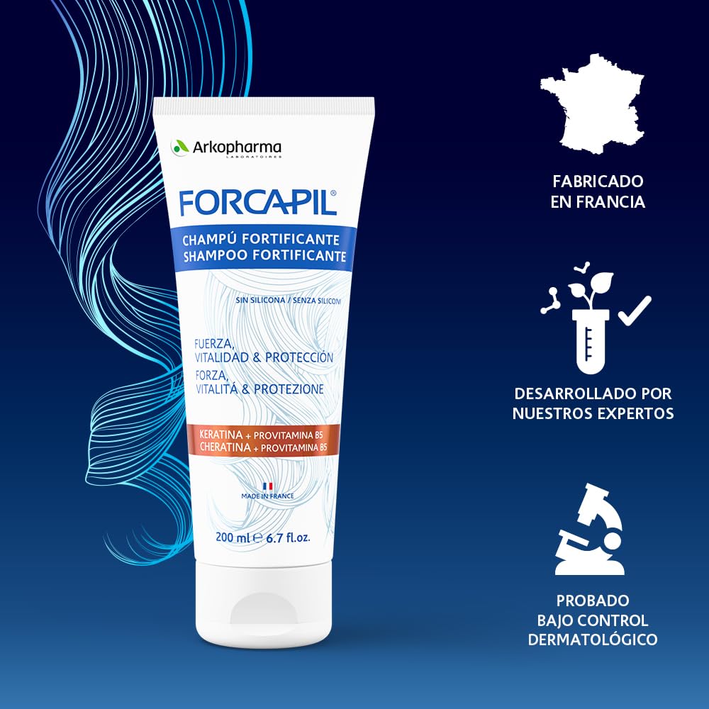 Шампунь Arkopharma Forcapil Fortificante 200 мл, фото №9 Шампунь Arkopharma Forcapil Fortificante 200 мл, фото №9