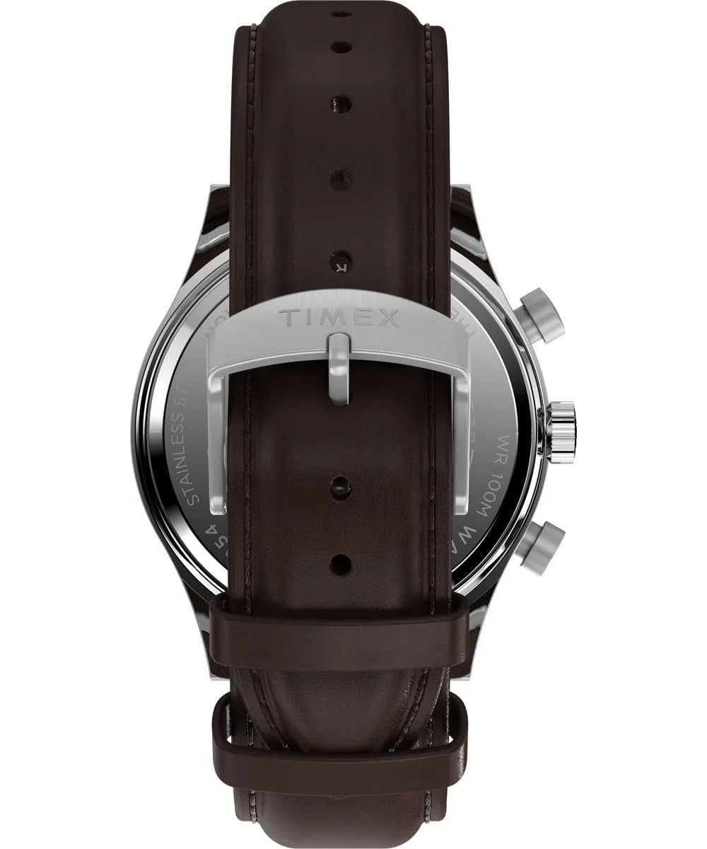 Чоловічий Хронограф Timex Traditional, коричневий, ремінець, фото №3 Чоловічий Хронограф Timex Traditional, коричневий, ремінець, фото №3