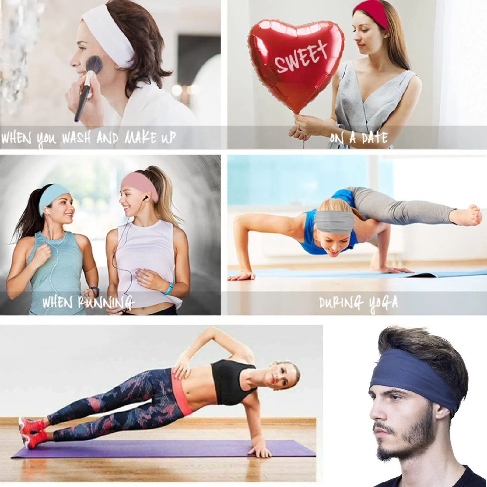 Пов'язка на голову Спортивна еластична, фото №7