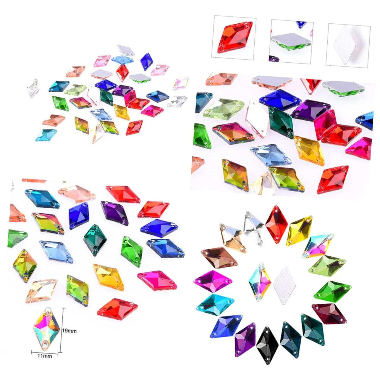 Матеріали для біжутерії MERRYHAPY Скло Дизайн 28 шт * 3, фото №3