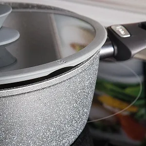 Кастрюля TOGNANA Mythos Marble Series 22 см H 15 см с 2 ручками Marble synthetic.ua - Фото 1