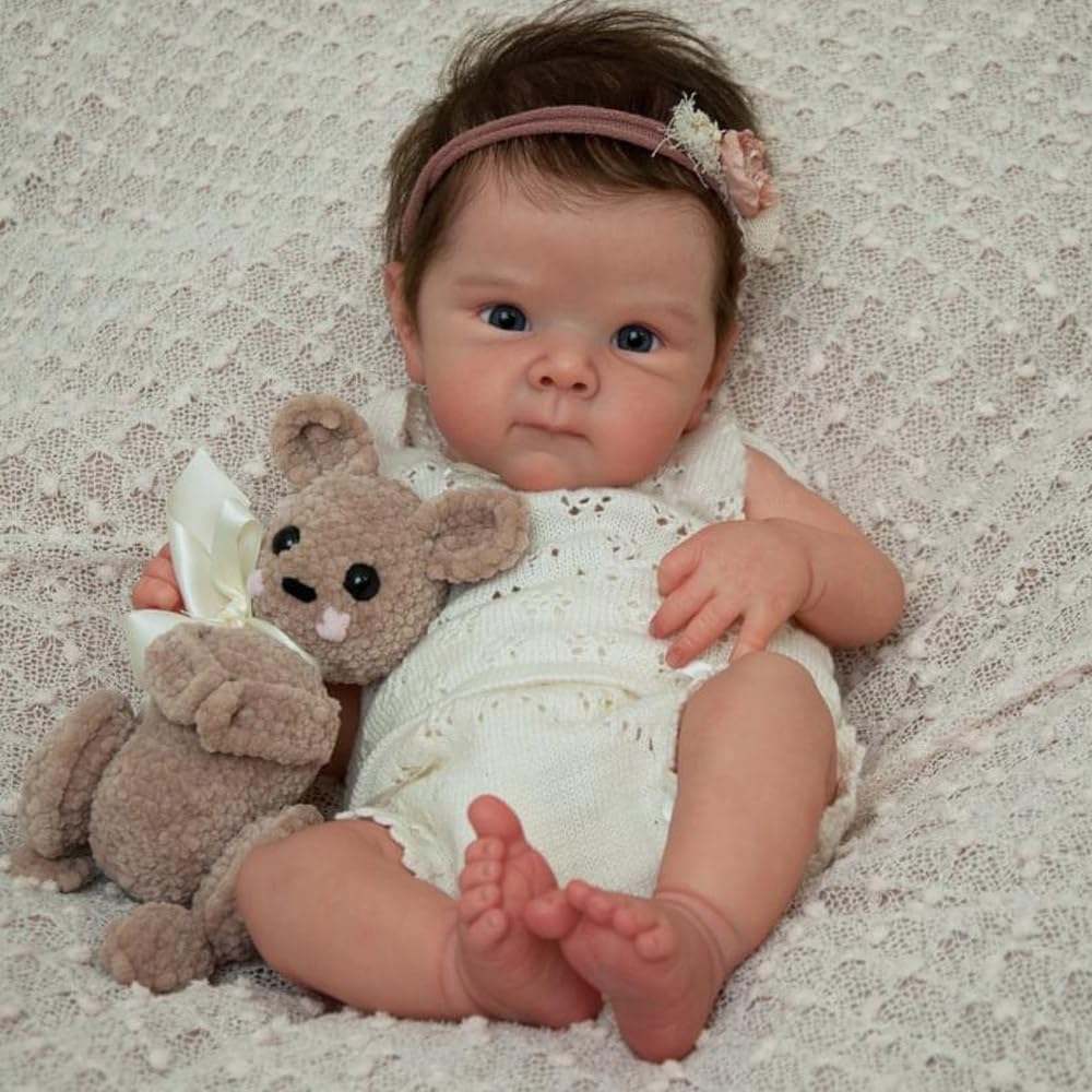 Кукла RXDOLL Reborn 45 см Силиконовая Виниловая Полное тело Реалистичная Новорожденная Девочка, фото №1