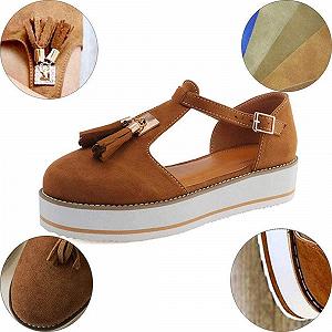 Женские Сандалии на платформе Замшевые с кистями Закрытый носок цена на synthetic.ua - Фото 1 Женские Сандалии на платформе Замшевые с кистями Закрытый носок synthetic.ua - Фото 1