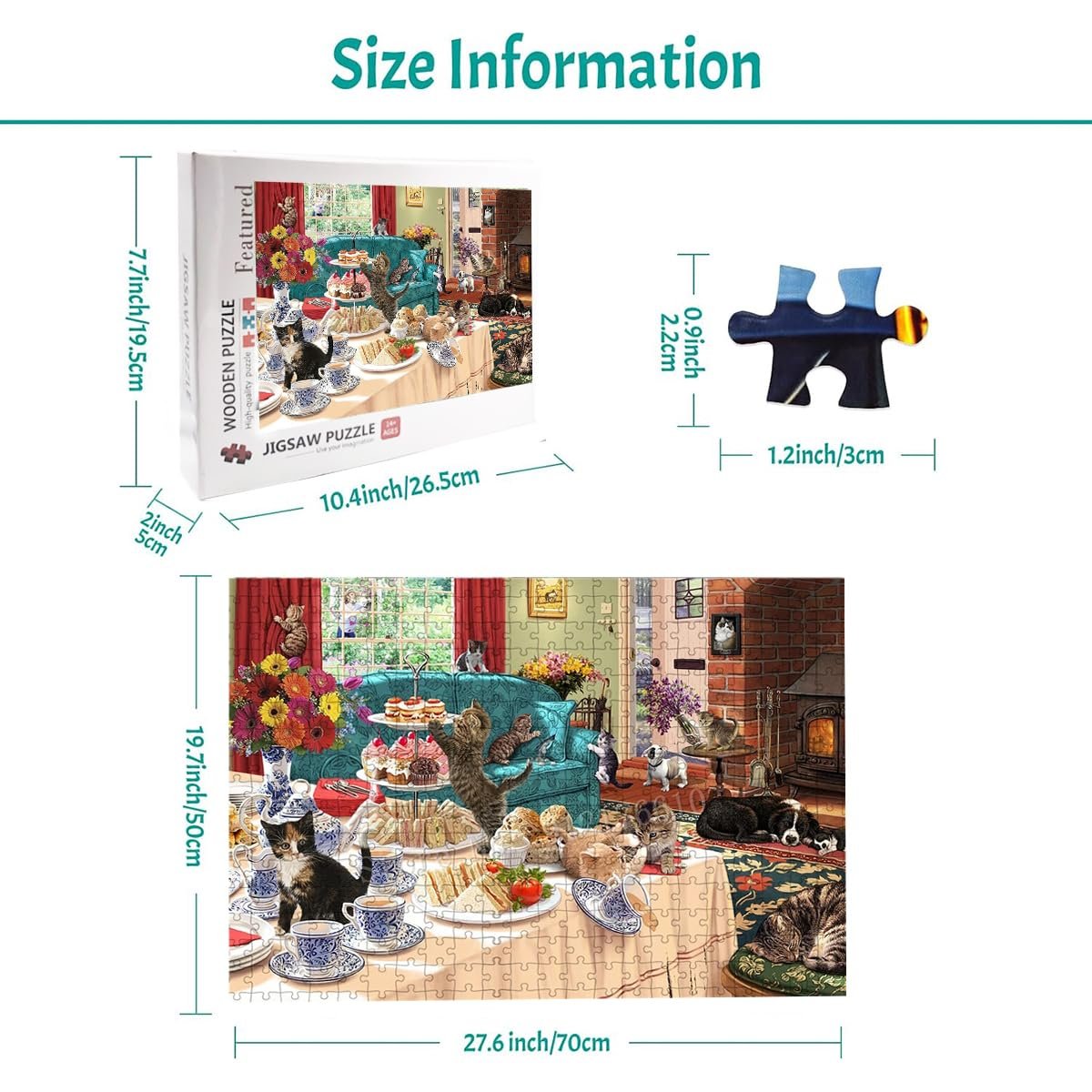 Пазли Cat Afternoon Tea 1000 деталей, фото №6