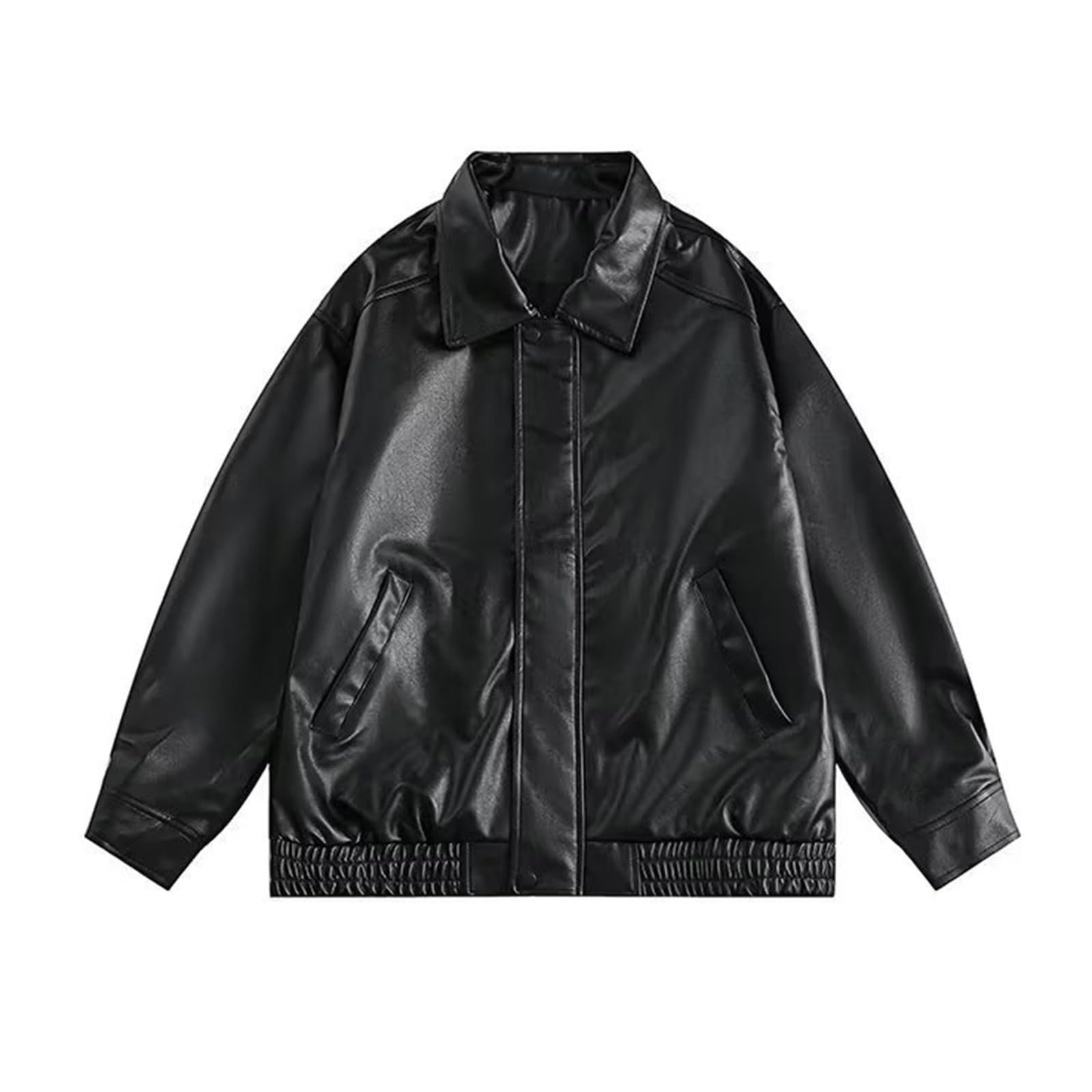 Жіноча куртка PU шкіра Oversize штучна шкіряна куртка Biker Jacket, фото №5 Жіноча куртка PU шкіра Oversize штучна шкіряна куртка Biker Jacket, фото №5