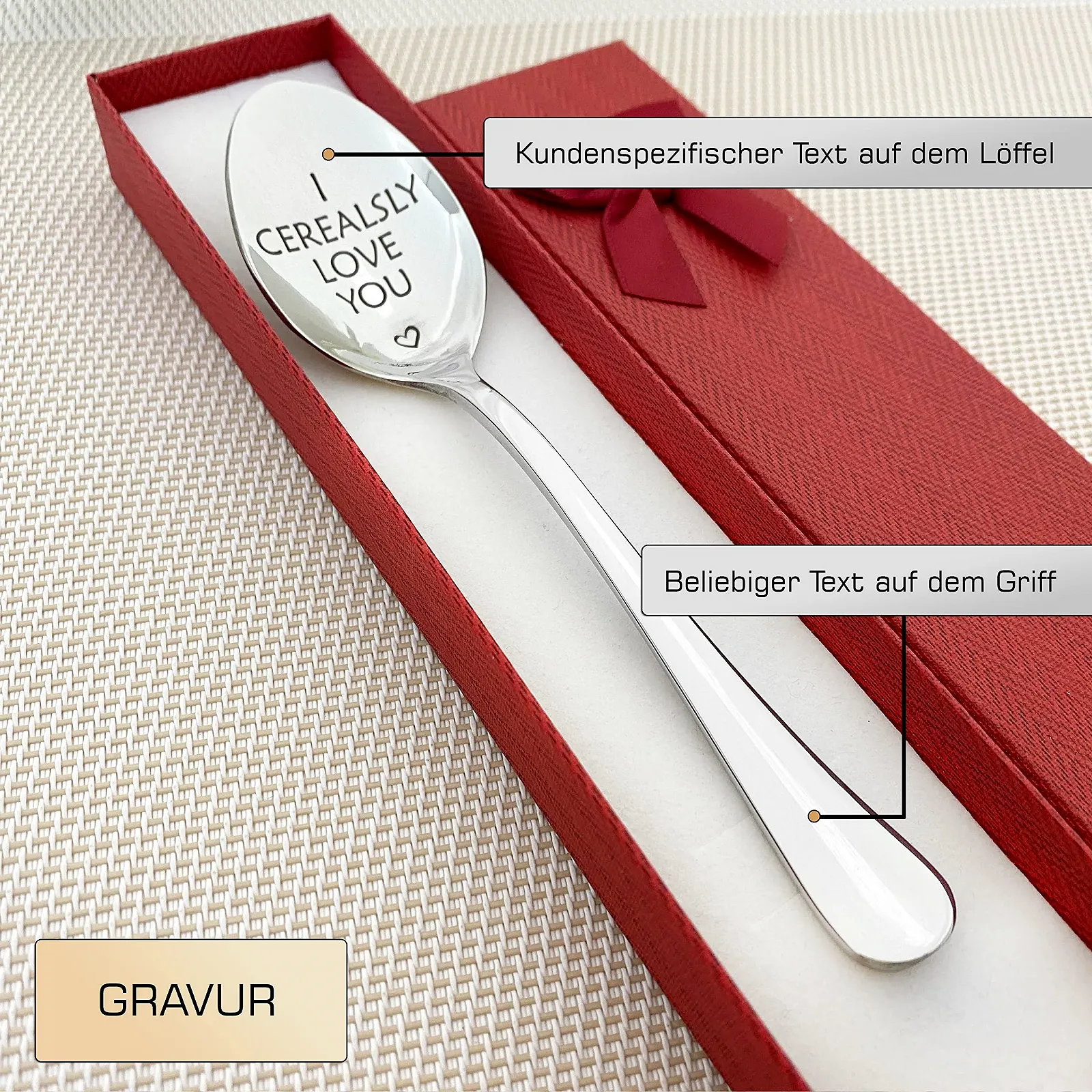 Ложка для пластівців з гравіюванням I Cerealsly Love You, фото №2