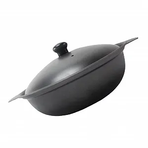 Каструля TOYANDONA чавунна з кришкою антипригарна - Фото 1