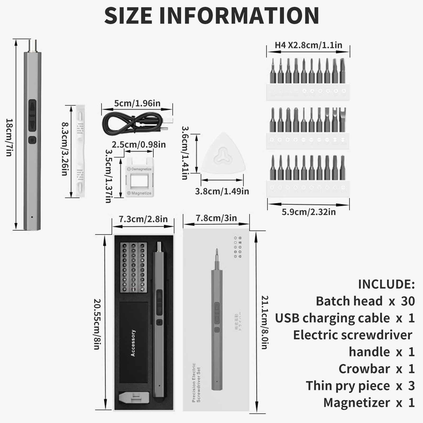 Набір викруток Suit 36 в 1 Магнітні насадки для ноутбука окулярів годинників, фото №6