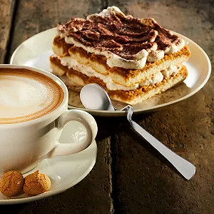 Ложка з нержавіючої сталі з вигнутою ручкою, 6 штук synthetic.ua - Фото 1