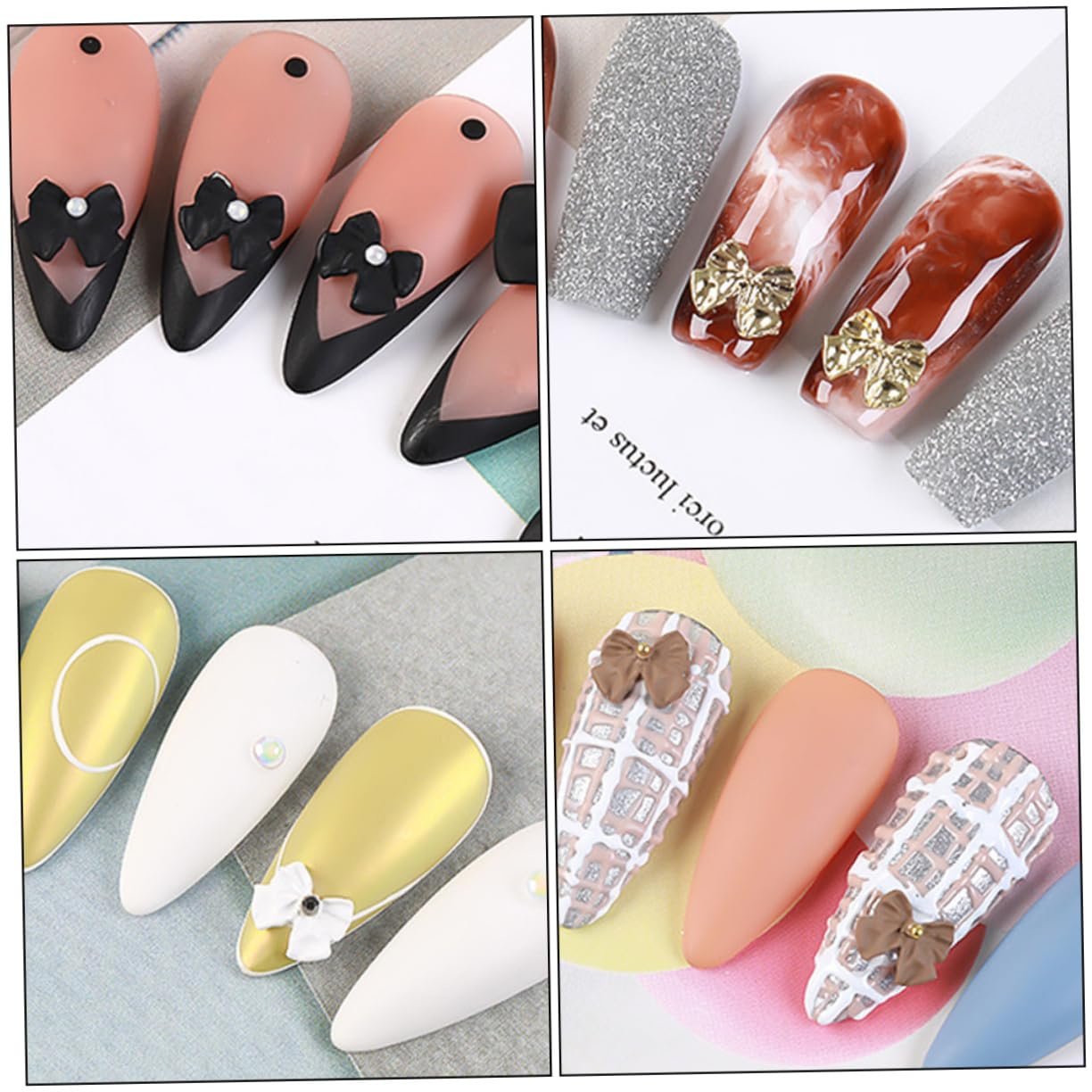 Прикраси для нігтів (35 шт.) Girsch Матовий бантик, фото №8