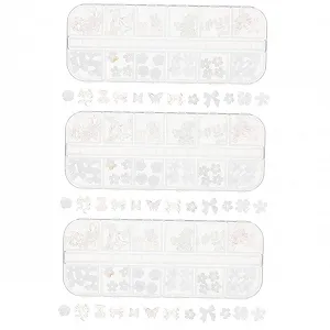 Украшения для ногтей Healvian, 3 коробки, цветы, сыр Dingding - Фото 1