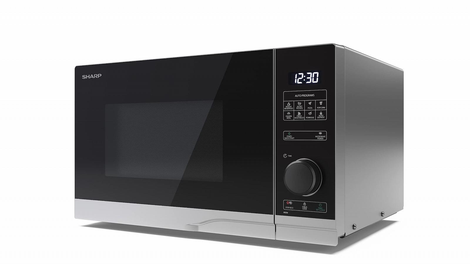 Мікрохвильова піч SHARP PS234AES 900 Вт 10 рівнів потужності Функція розморожування 483 x 281 x 377 см Срібляста, фото №6 Мікрохвильова піч SHARP PS234AES 900 Вт 10 рівнів потужності Функція розморожування 483 x 281 x 377 см Срібляста, фото №6