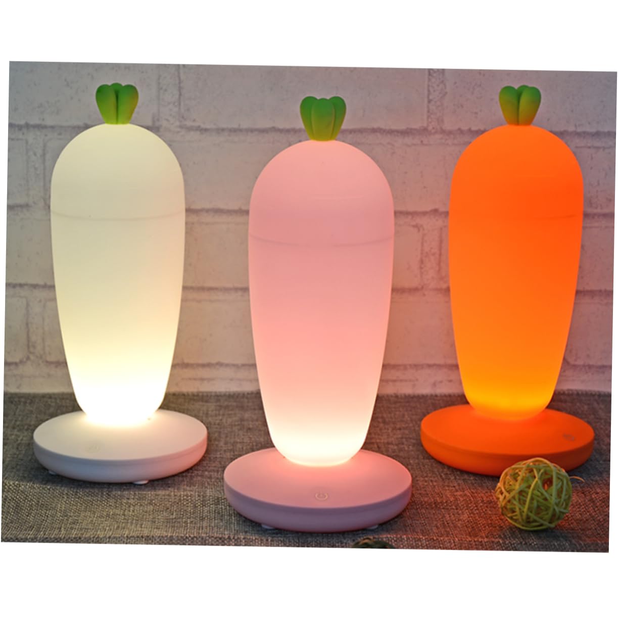 Набор Garneck 2 прикроватные лампы Carrot ночник декор, фото №4 Набор Garneck 2 прикроватные лампы Carrot ночник декор, фото №4